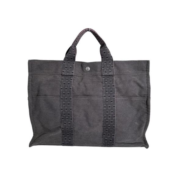 Hermes Hermès Air Line MM Tote Bag, Business Gray Canvas - Picture 1 of 16